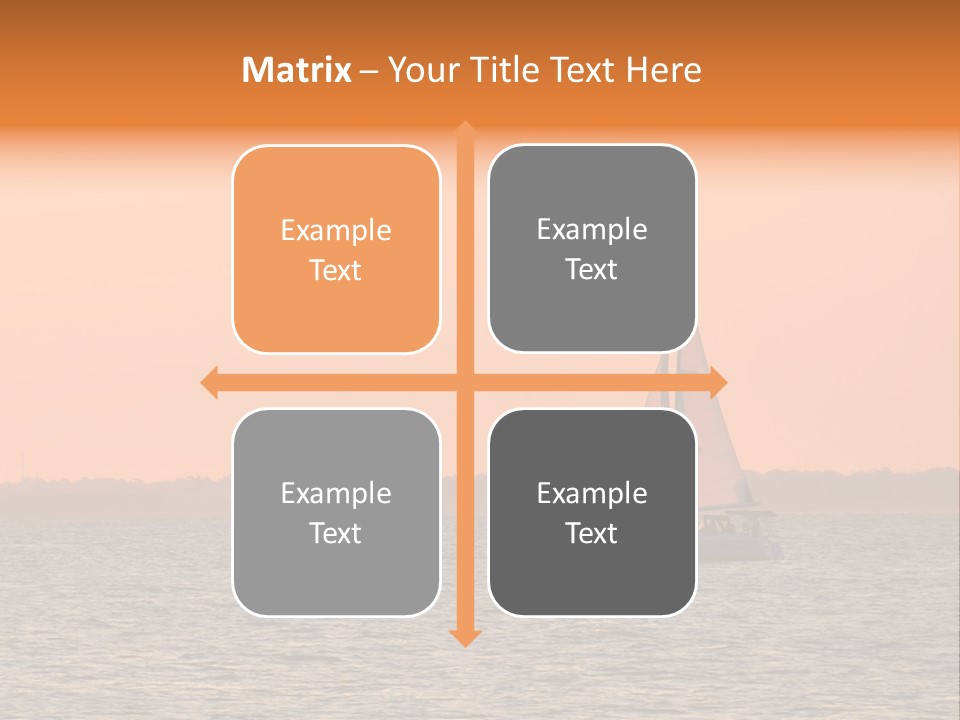 Sunset Sail On Charleston Harbor. PowerPoint Template