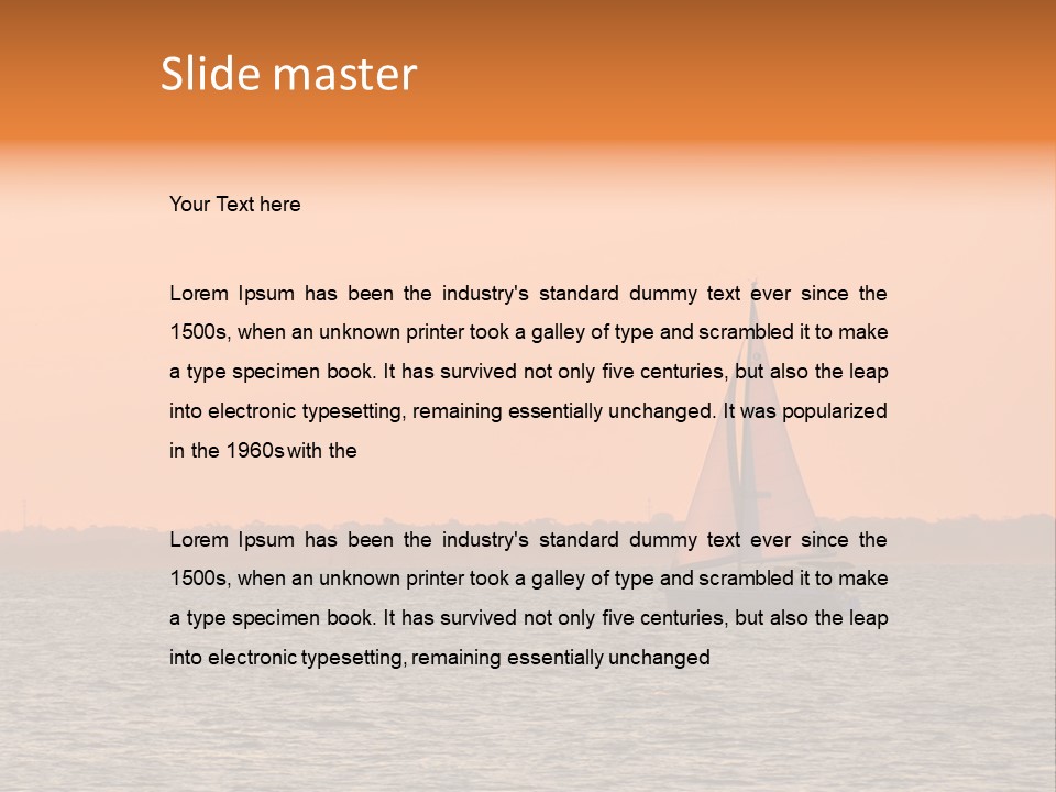 Sunset Sail On Charleston Harbor. PowerPoint Template