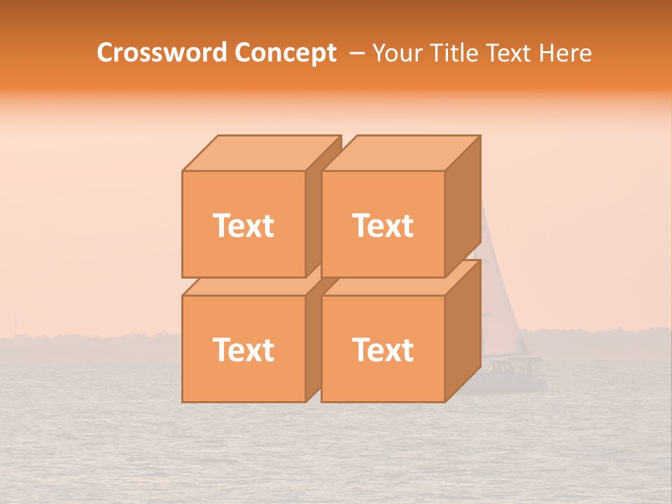 Sunset Sail On Charleston Harbor. PowerPoint Template