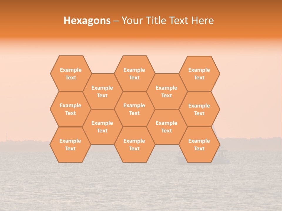 Sunset Sail On Charleston Harbor. PowerPoint Template