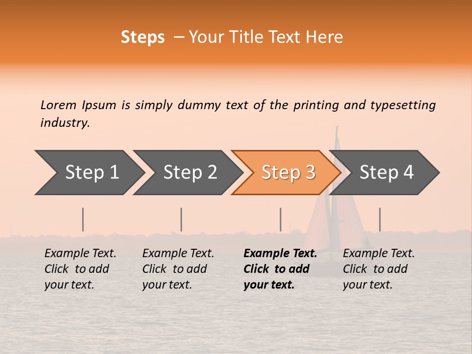 Sunset Sail On Charleston Harbor. PowerPoint Template