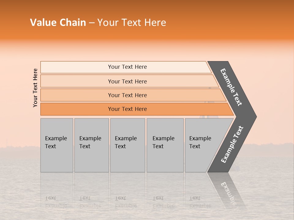 Sunset Sail On Charleston Harbor. PowerPoint Template