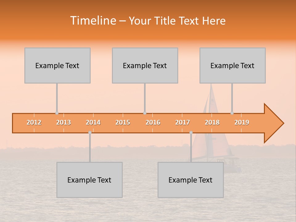 Sunset Sail On Charleston Harbor. PowerPoint Template