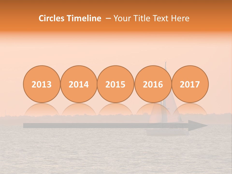 Sunset Sail On Charleston Harbor. PowerPoint Template