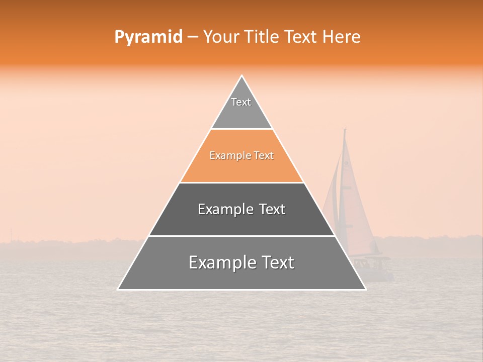 Sunset Sail On Charleston Harbor. PowerPoint Template