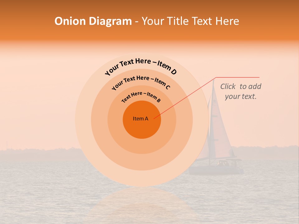 Sunset Sail On Charleston Harbor. PowerPoint Template