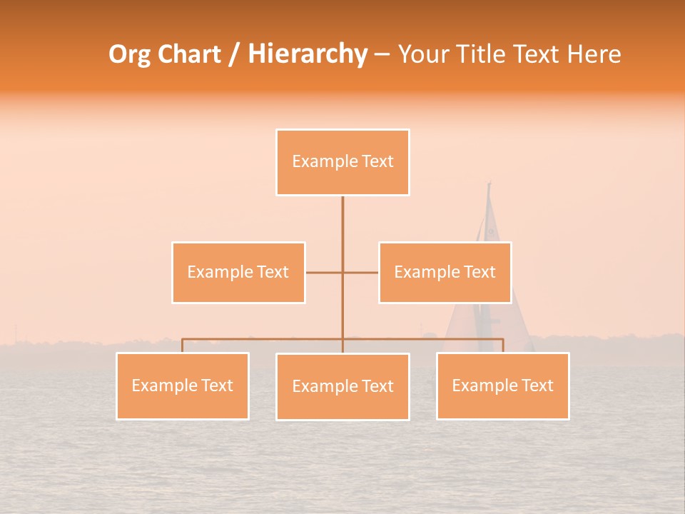 Sunset Sail On Charleston Harbor. PowerPoint Template