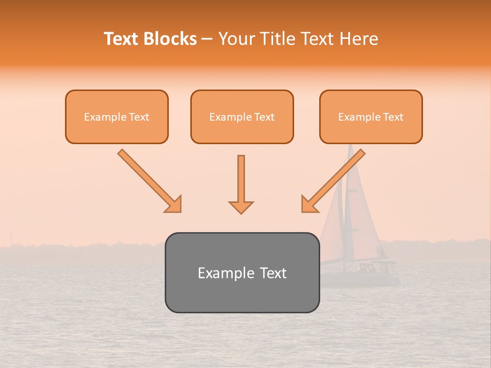 Sunset Sail On Charleston Harbor. PowerPoint Template