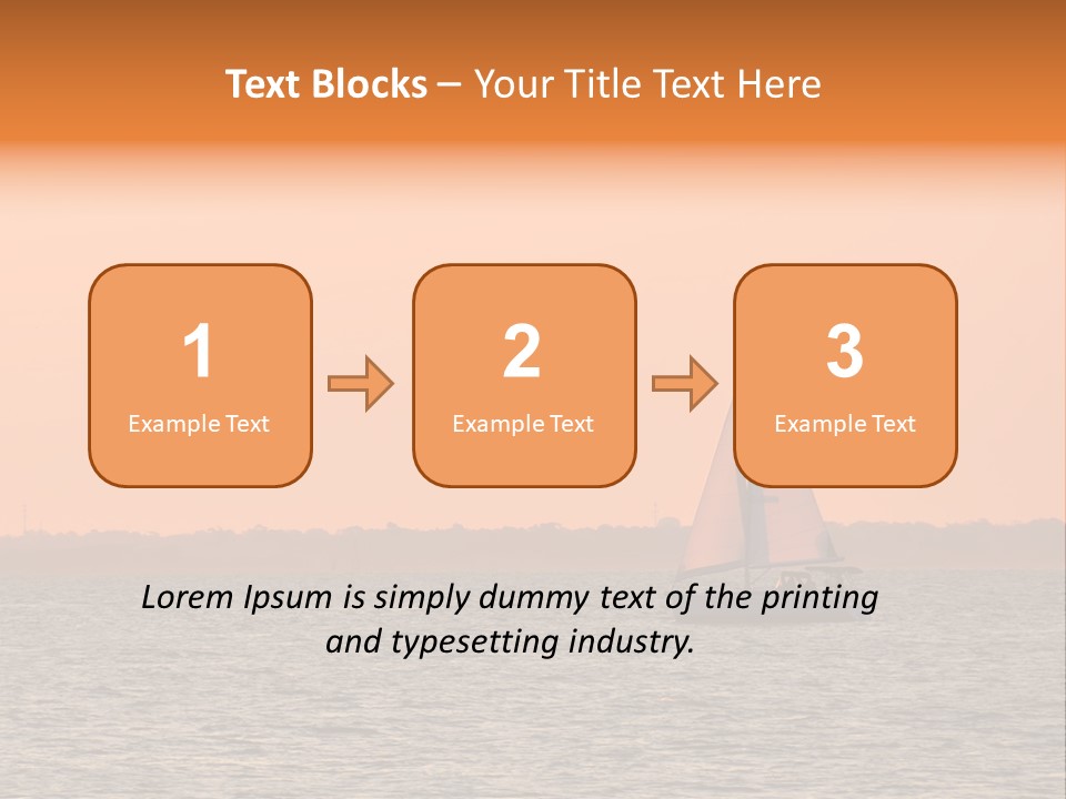 Sunset Sail On Charleston Harbor. PowerPoint Template