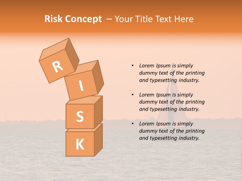 Sunset Sail On Charleston Harbor. PowerPoint Template