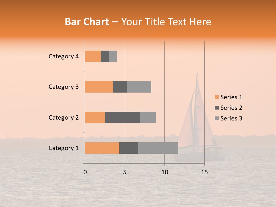 Sunset Sail On Charleston Harbor. PowerPoint Template