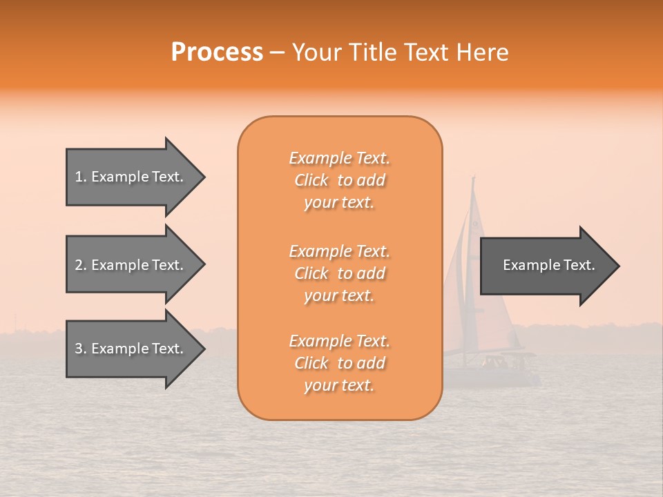 Sunset Sail On Charleston Harbor. PowerPoint Template