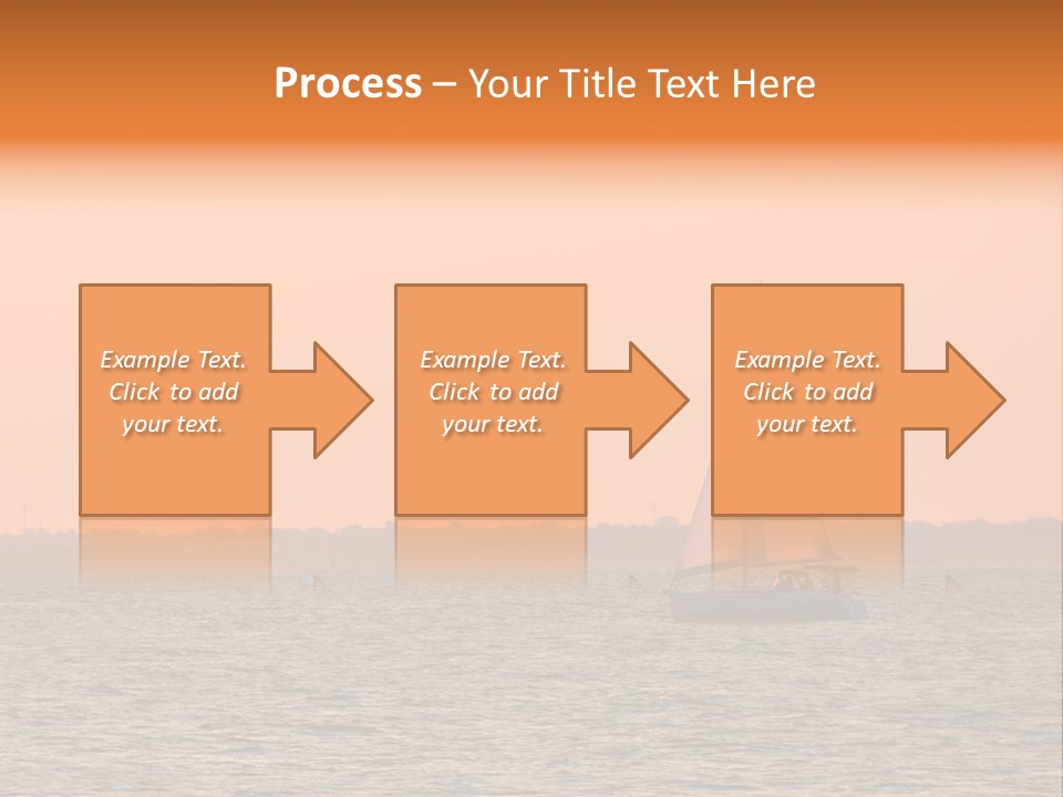 Sunset Sail On Charleston Harbor. PowerPoint Template