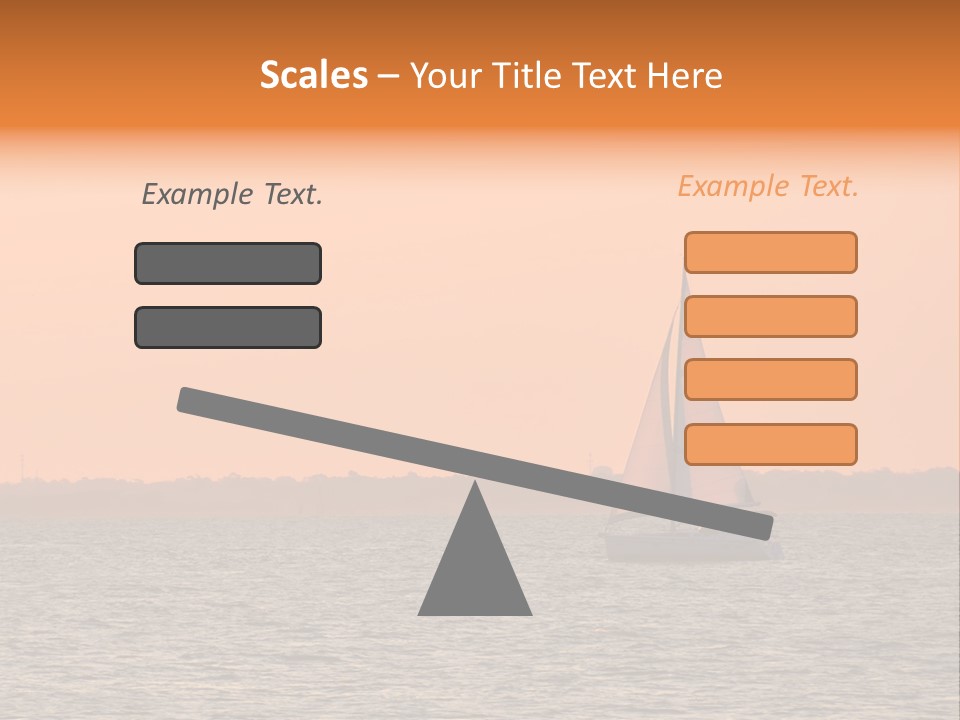 Sunset Sail On Charleston Harbor. PowerPoint Template
