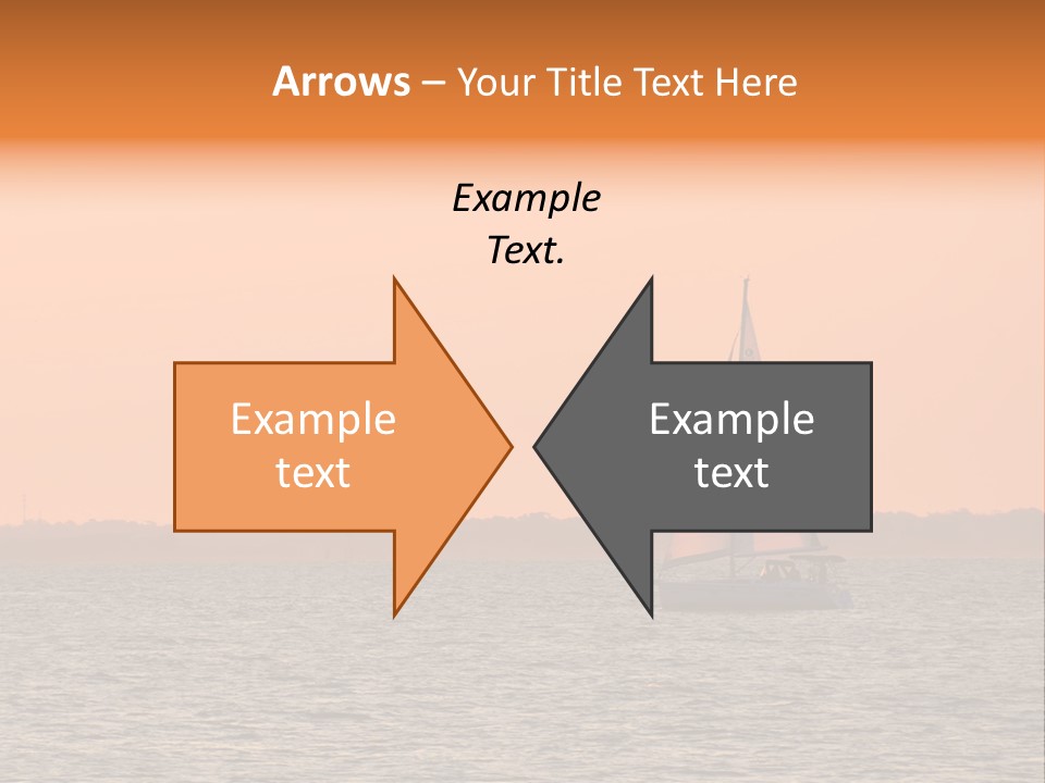 Sunset Sail On Charleston Harbor. PowerPoint Template