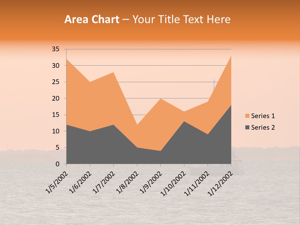 Sunset Sail On Charleston Harbor. PowerPoint Template
