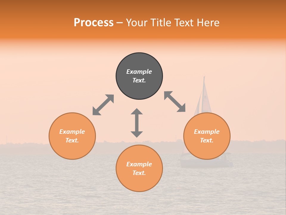 Sunset Sail On Charleston Harbor. PowerPoint Template