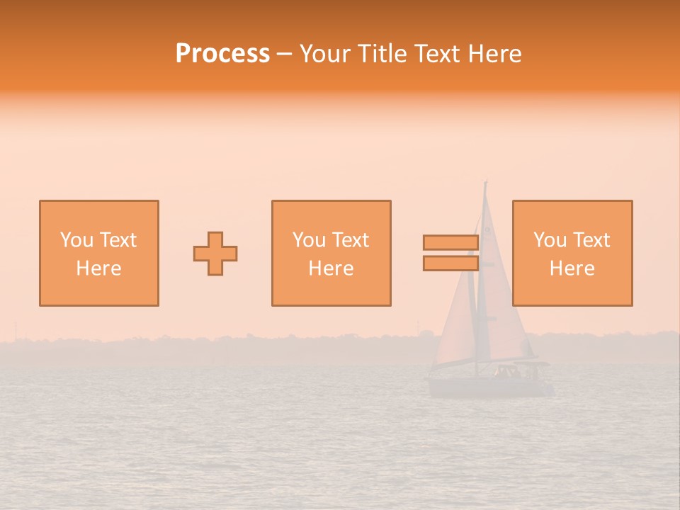 Sunset Sail On Charleston Harbor. PowerPoint Template