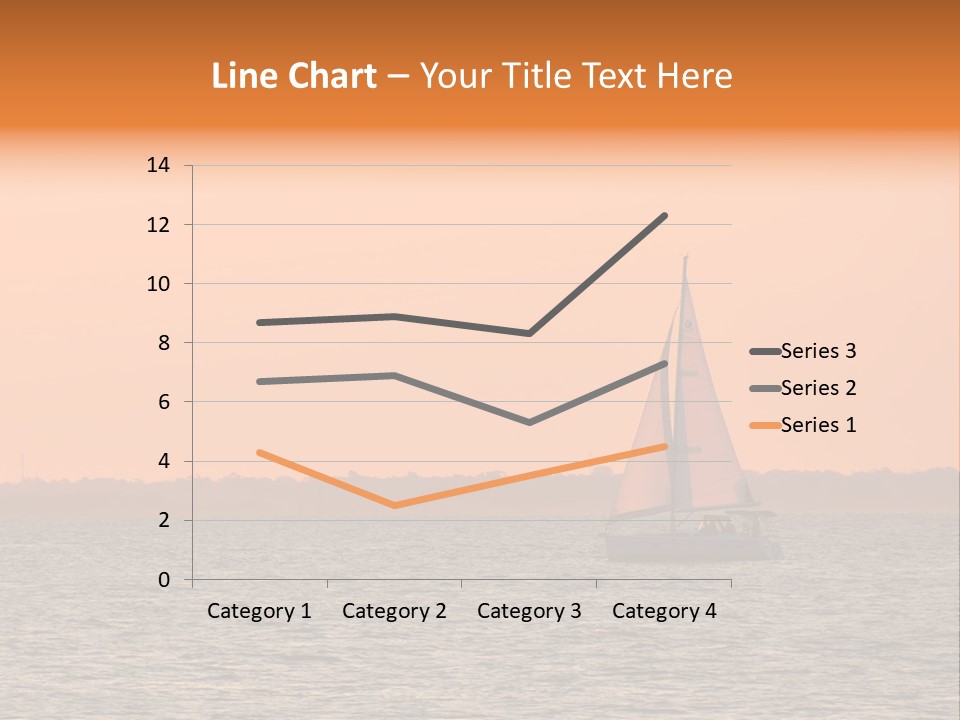 Sunset Sail On Charleston Harbor. PowerPoint Template