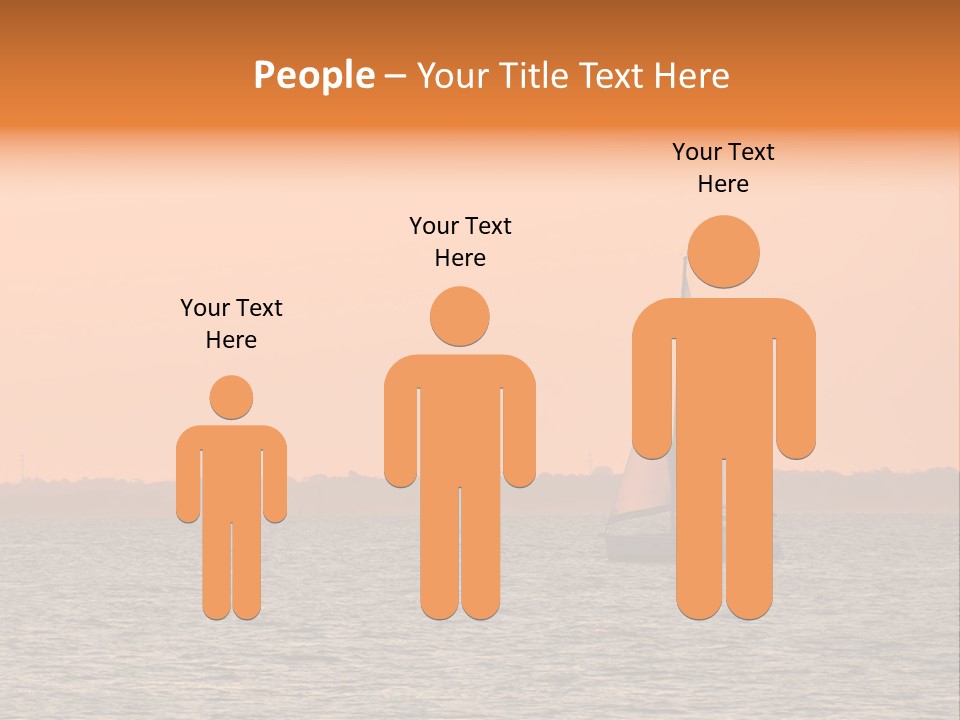 Sunset Sail On Charleston Harbor. PowerPoint Template