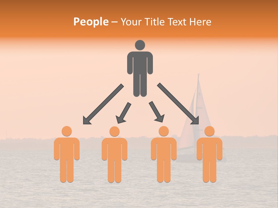 Sunset Sail On Charleston Harbor. PowerPoint Template