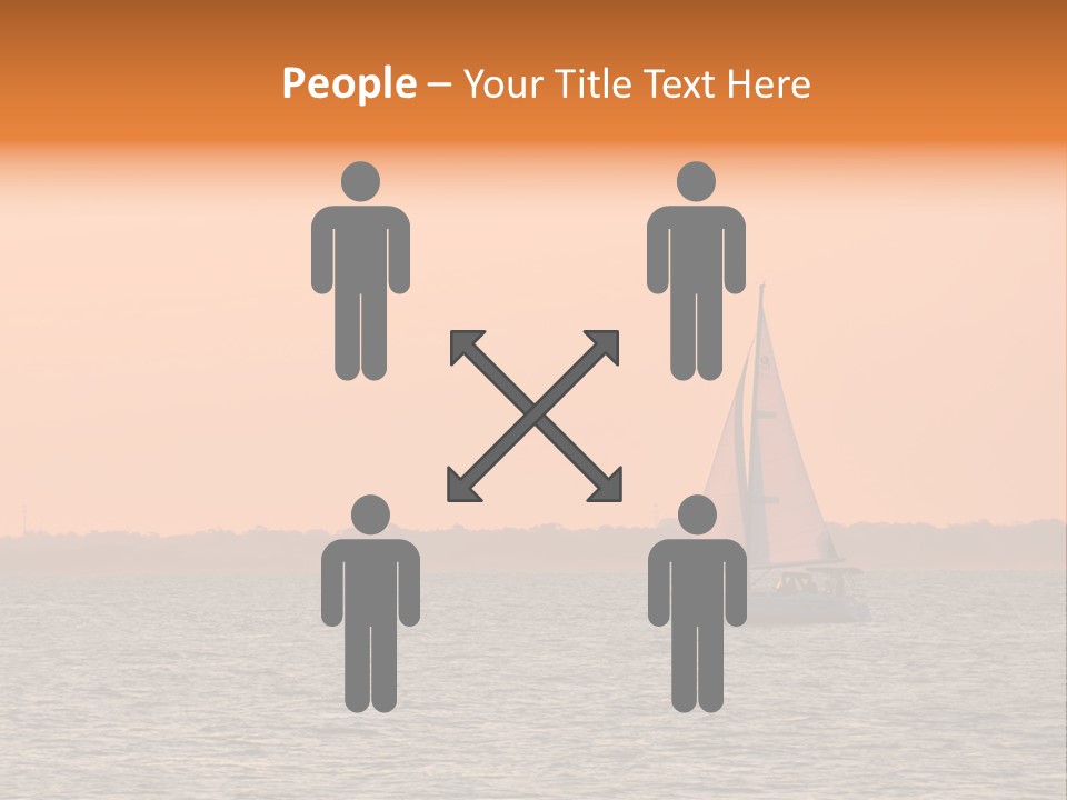 Sunset Sail On Charleston Harbor. PowerPoint Template