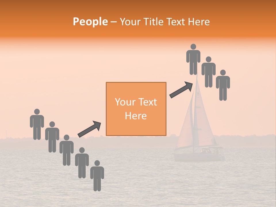 Sunset Sail On Charleston Harbor. PowerPoint Template