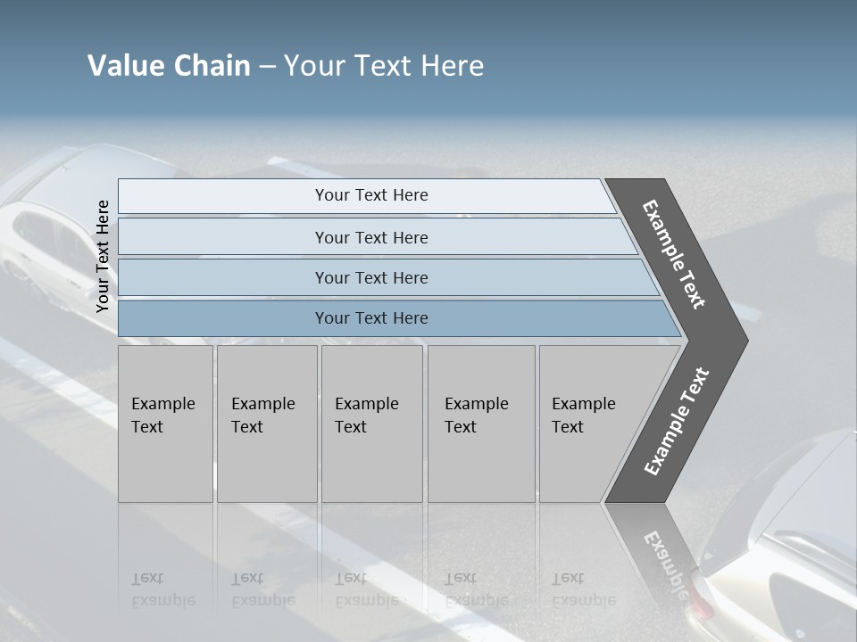 A Small Shunt On The Freeway (Motorway, Autoroute, Autobahn) A Few Seconds After It Happened. Smoke Is Coming From Under The Bonnet Of The Black Car. Motion Blur On The Passenger Fleeing In Panic. PowerPoint Template