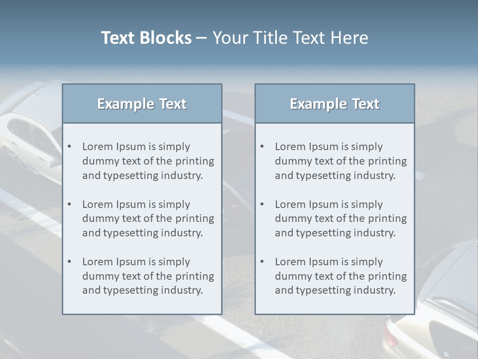 A Small Shunt On The Freeway (Motorway, Autoroute, Autobahn) A Few Seconds After It Happened. Smoke Is Coming From Under The Bonnet Of The Black Car. Motion Blur On The Passenger Fleeing In Panic. PowerPoint Template