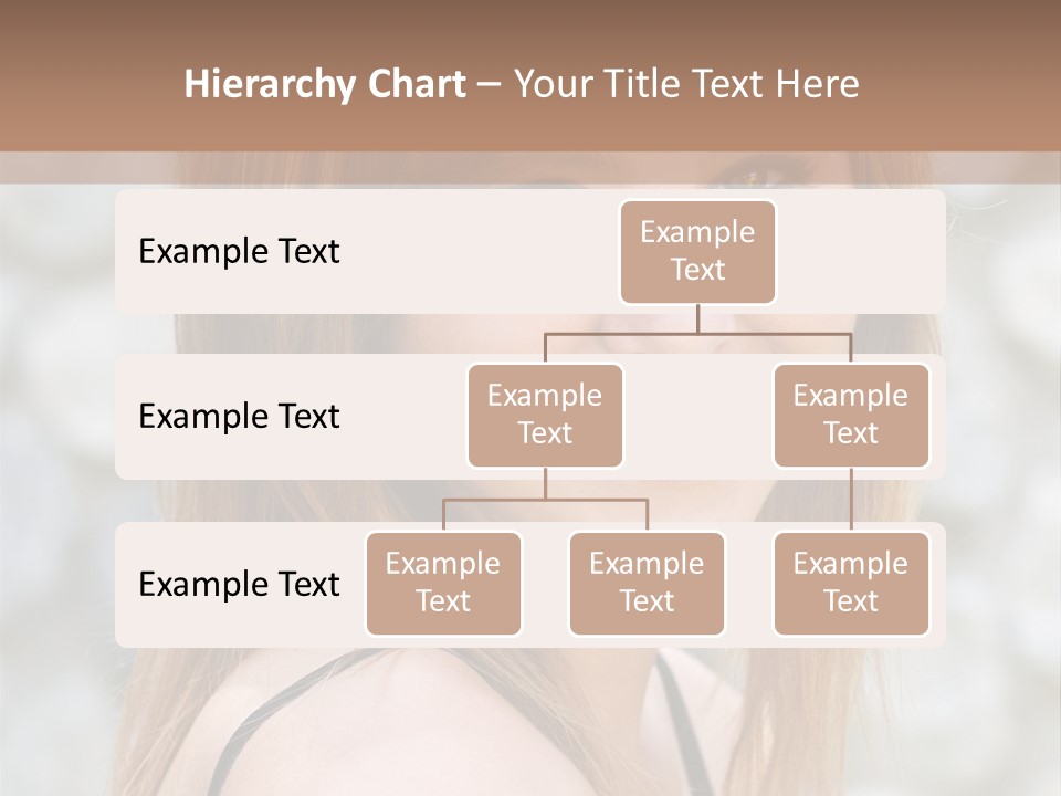 Closeup Portrait Of A Beautiful Young Lady Smiling. PowerPoint Template