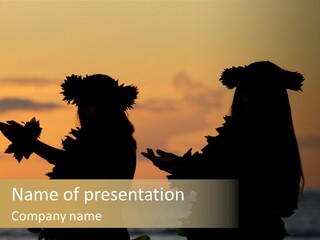 Hawaiian Dancers PowerPoint Template