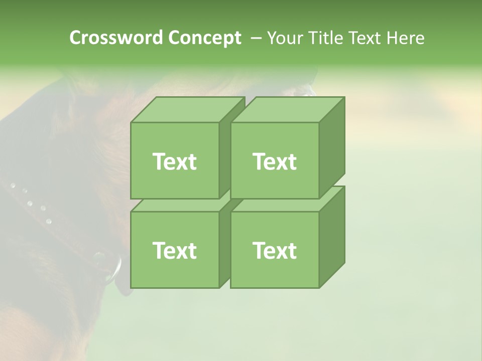 A Dog With It's Mouth Open Showing Teeth PowerPoint Template