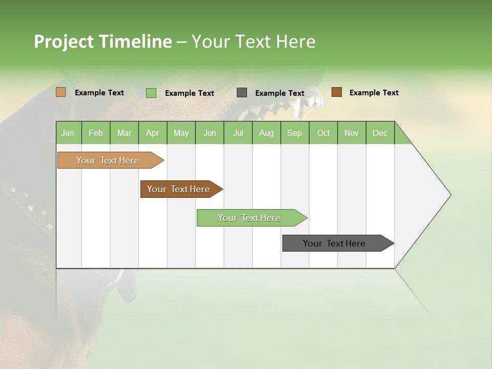 A Dog With It's Mouth Open Showing Teeth PowerPoint Template