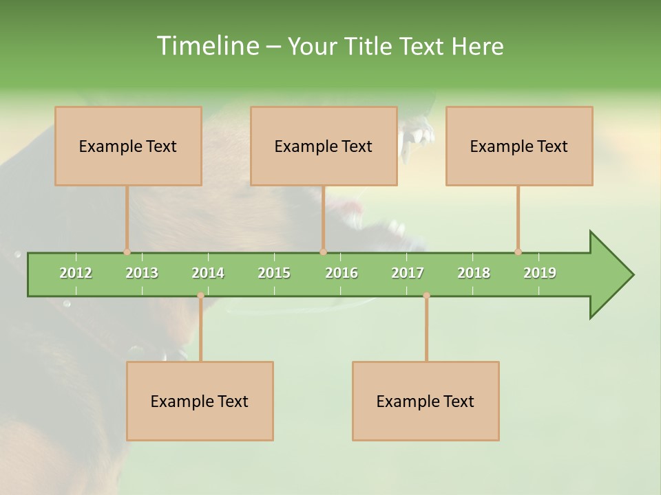 A Dog With It's Mouth Open Showing Teeth PowerPoint Template