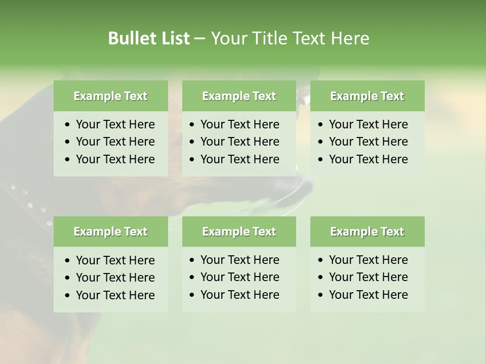 A Dog With It's Mouth Open Showing Teeth PowerPoint Template