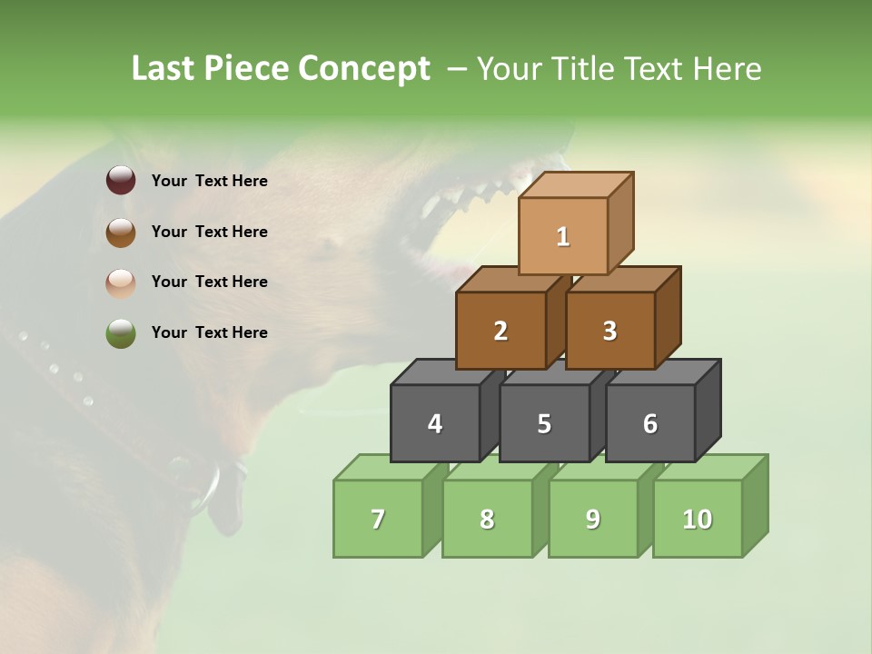 A Dog With It's Mouth Open Showing Teeth PowerPoint Template