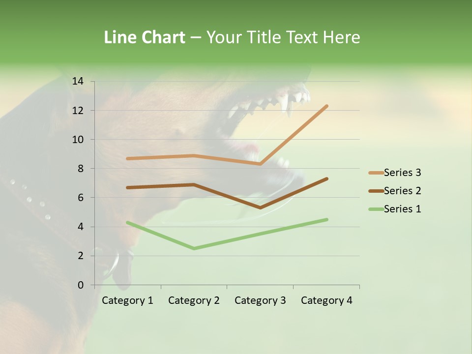 A Dog With It's Mouth Open Showing Teeth PowerPoint Template