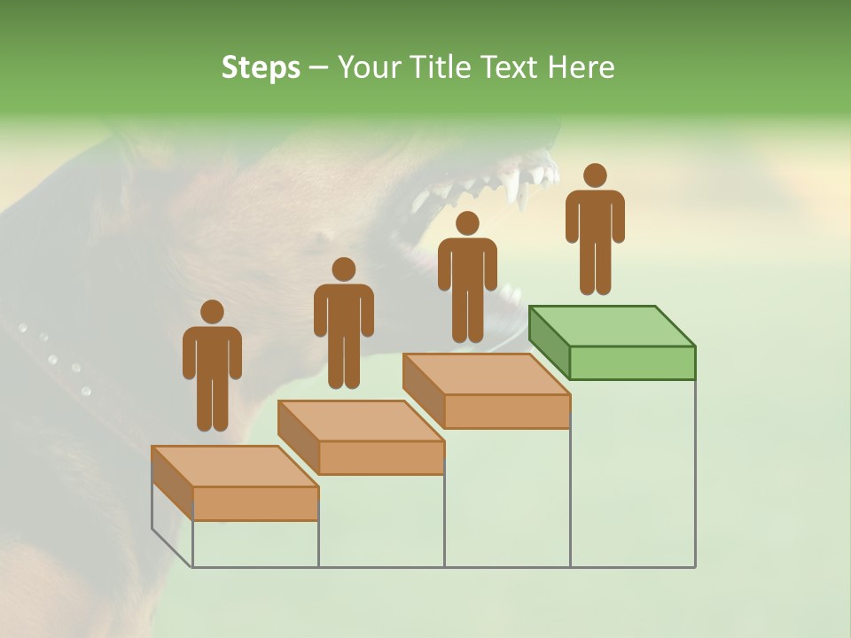 A Dog With It's Mouth Open Showing Teeth PowerPoint Template