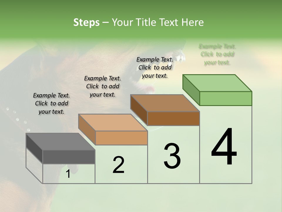 A Dog With It's Mouth Open Showing Teeth PowerPoint Template