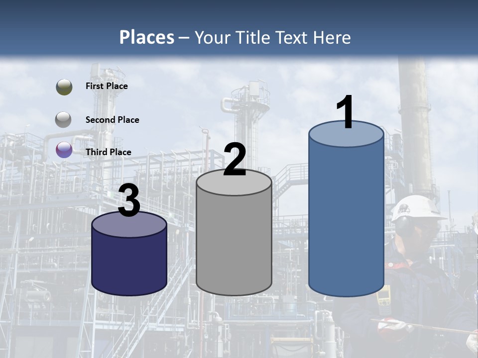 Forklift Isolated PowerPoint Template