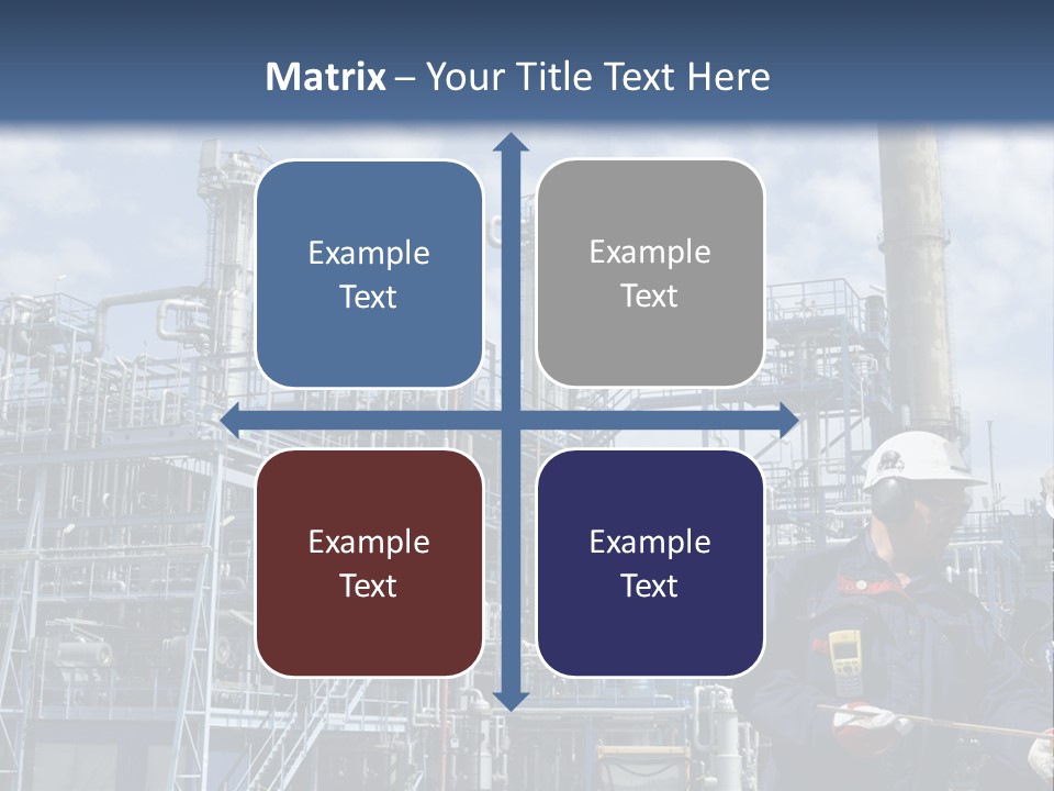 Forklift Isolated PowerPoint Template