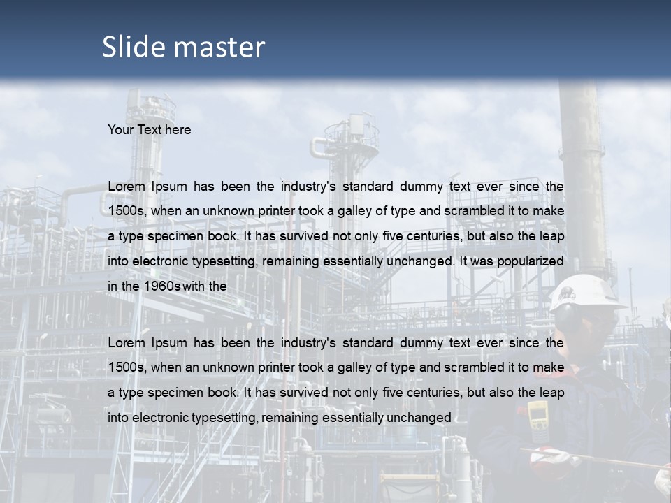 Forklift Isolated PowerPoint Template