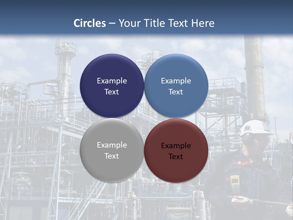 Forklift Isolated PowerPoint Template