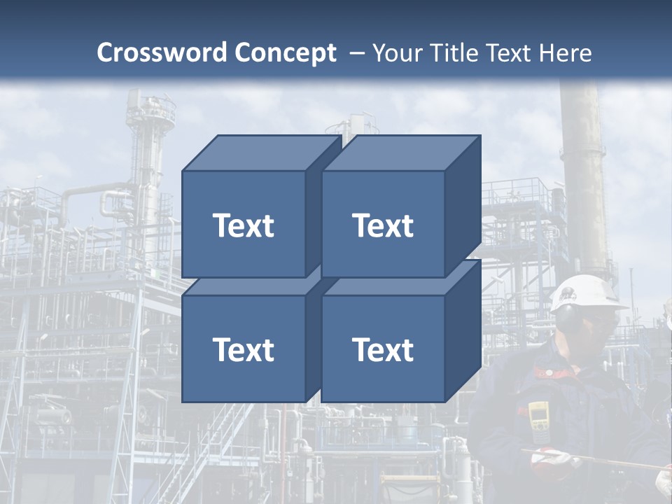 Forklift Isolated PowerPoint Template