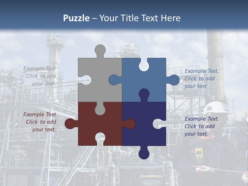 Forklift Isolated PowerPoint Template