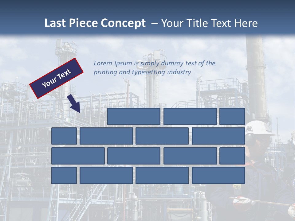 Forklift Isolated PowerPoint Template