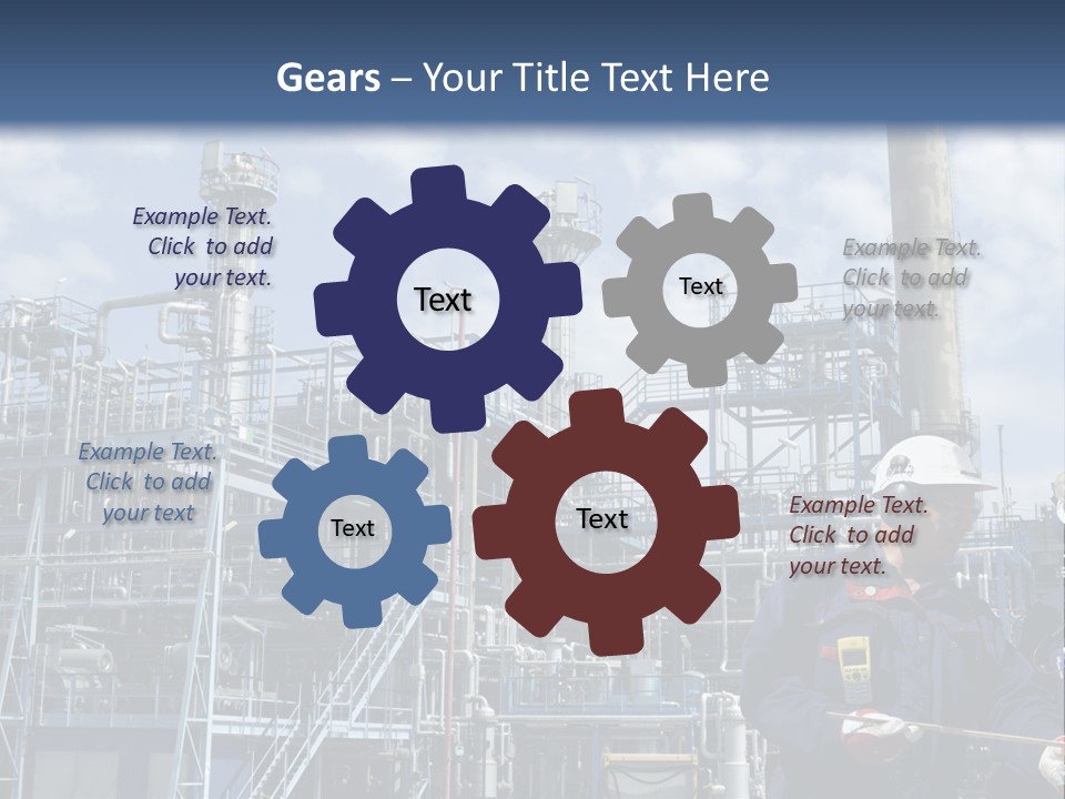 Forklift Isolated PowerPoint Template
