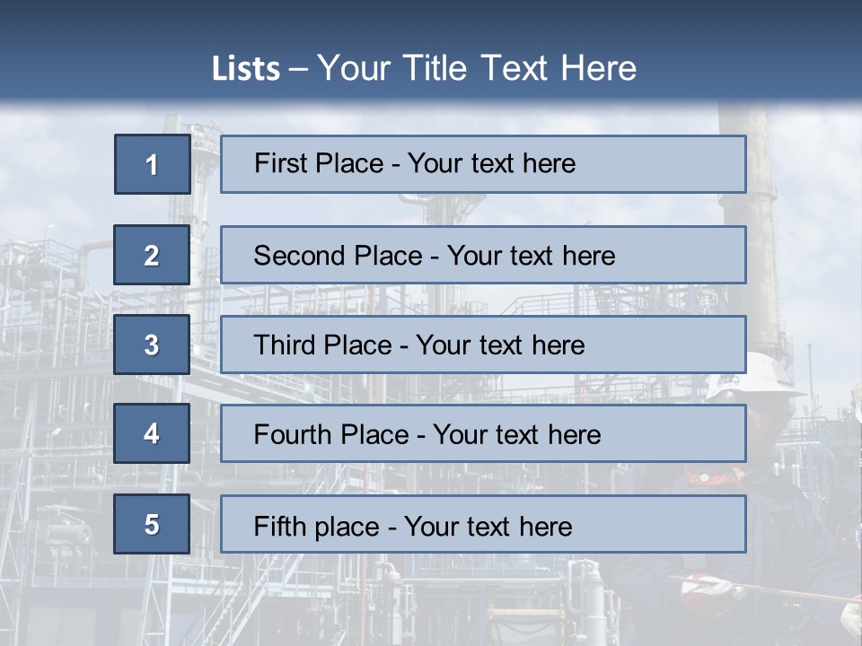 Forklift Isolated PowerPoint Template