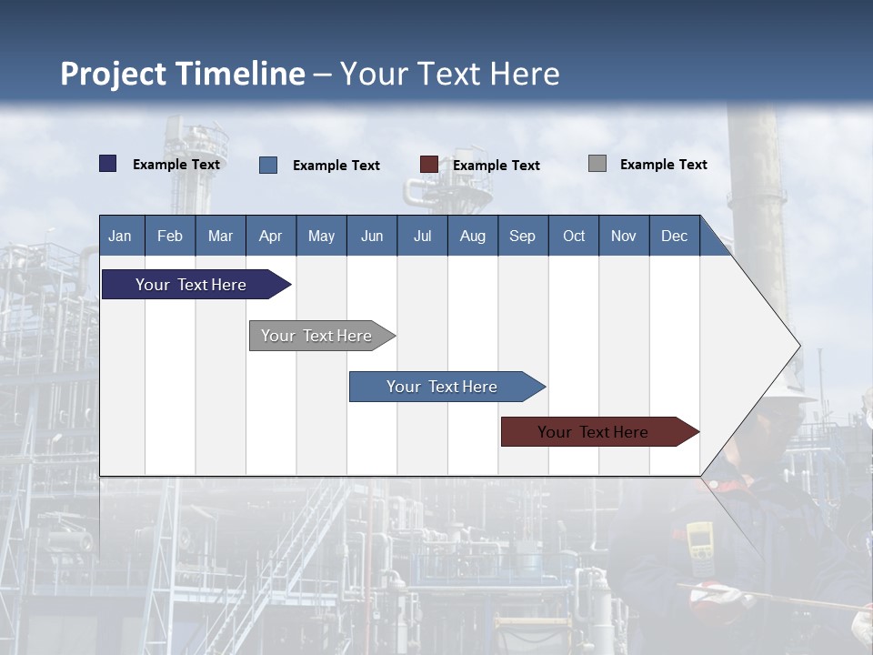 Forklift Isolated PowerPoint Template