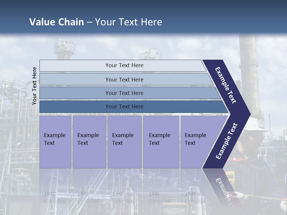 Forklift Isolated PowerPoint Template
